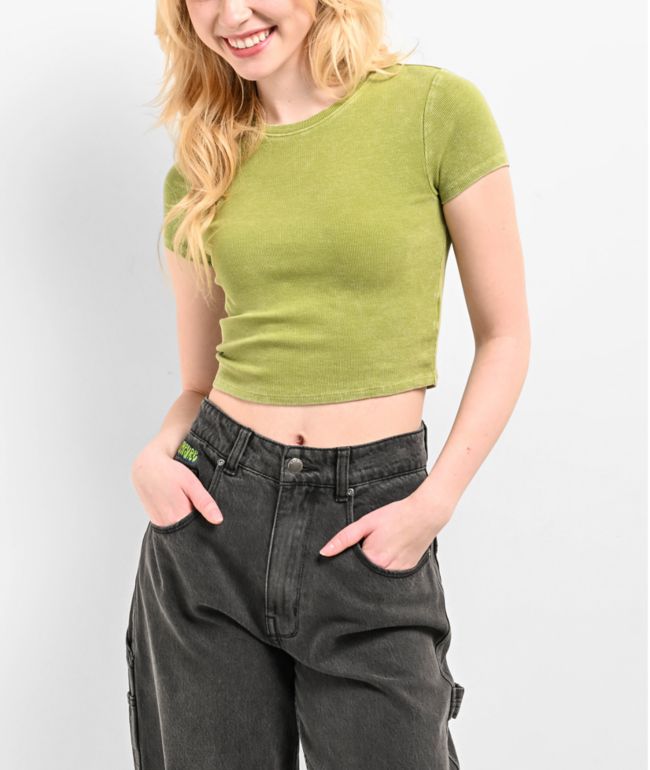 Zine Rita Black Open Back Crop T-Shirt | Zumiez
