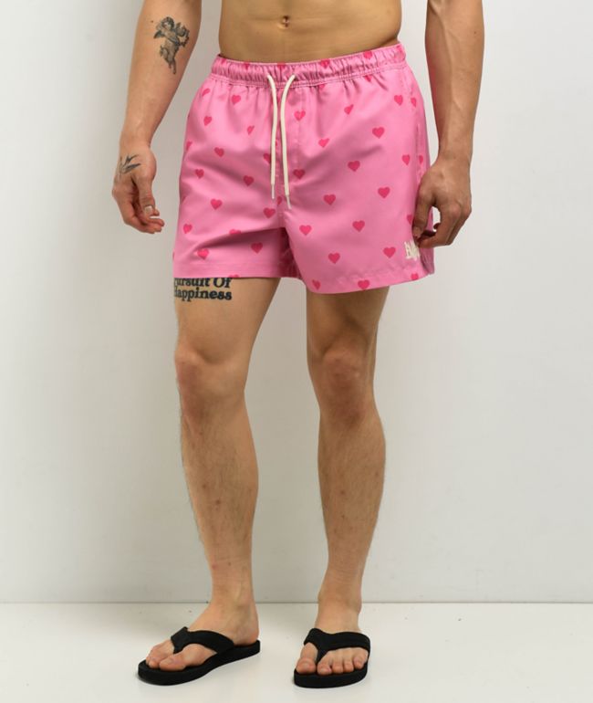 Empyre Ollie Pink Hearts Board Shorts - Empyre
