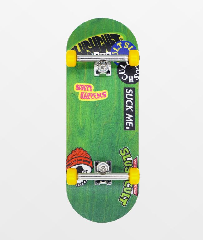 Slushcult Grom Stickerslap Green Fingerboard Complete - Slushcult