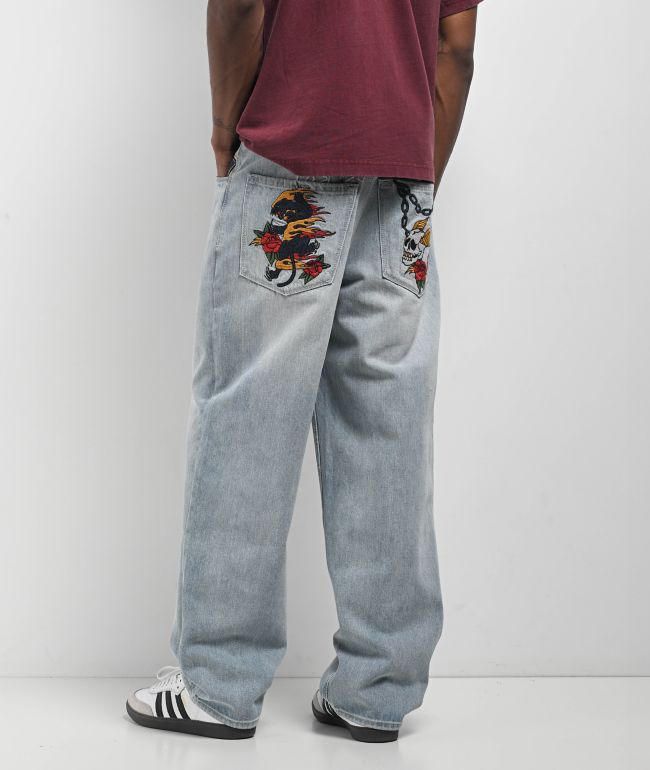 Ninth Hall Ambush Light Blue Wash Loose Fit Jeans - Ninth Hall