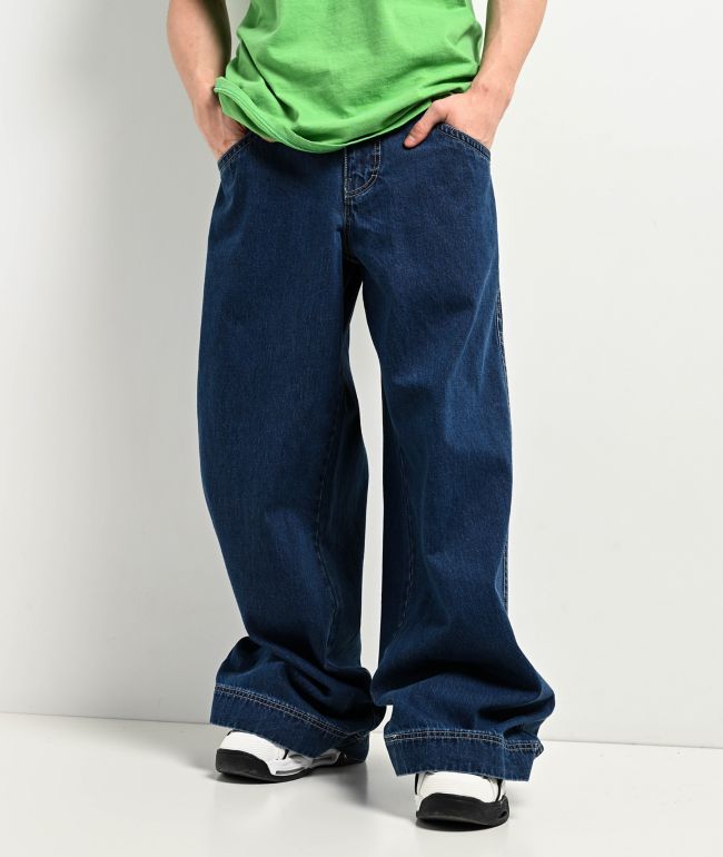 A.LAB Mega Rave Dark Blue Jeans - A.LAB