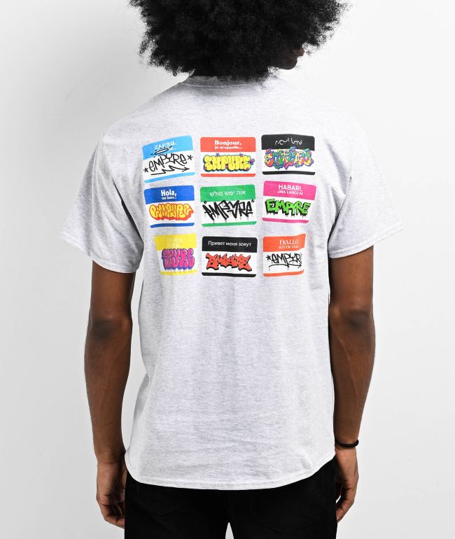 Empyre Hello Heather Grey T-Shirt - Empyre