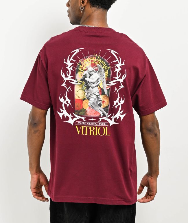 Vitriol Angelish Maroon T-Shirt - Vitriol