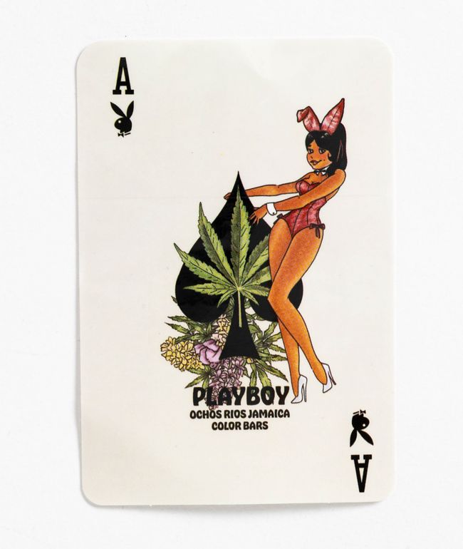 Color Bars x Playboy Jamaica Spades Sticker - Color Bars