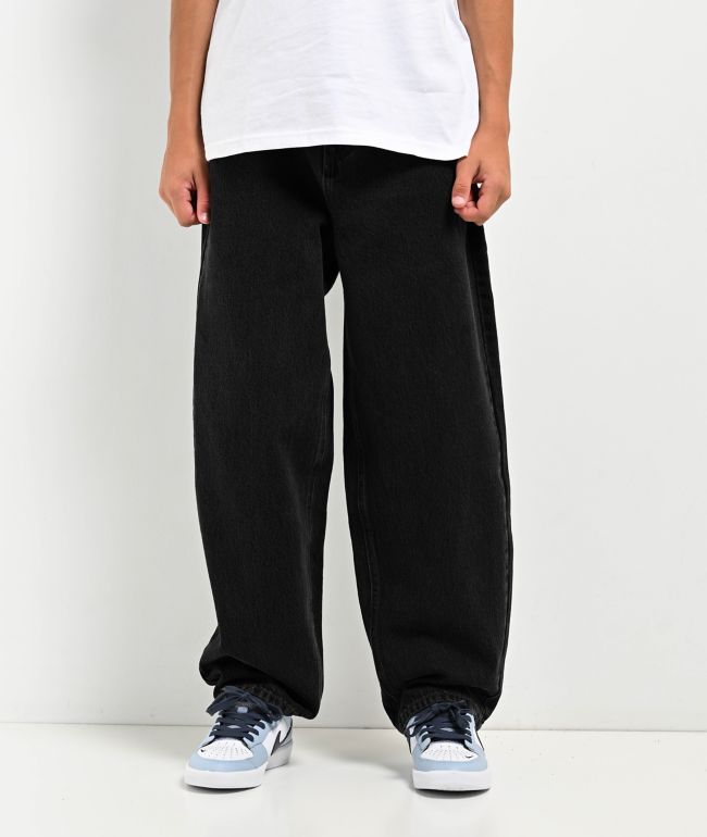 Kids Empyre Ultra Loose Shmutz Black Denim Jeans - Empyre