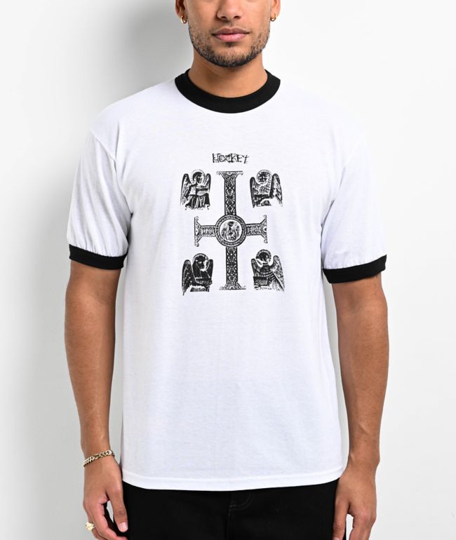 Hockey Divine Child White Ringer T-Shirt - Hockey