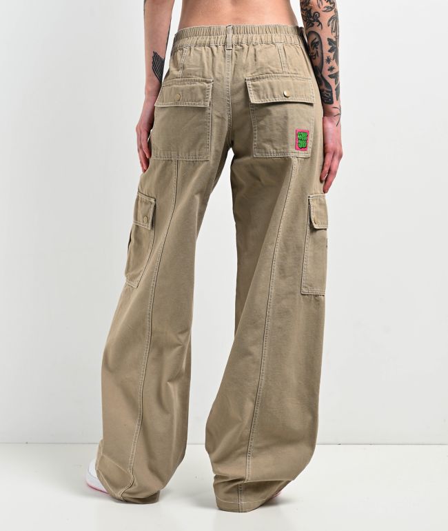 Zine Julia Grey Foldover Flare Pants | Zumiez