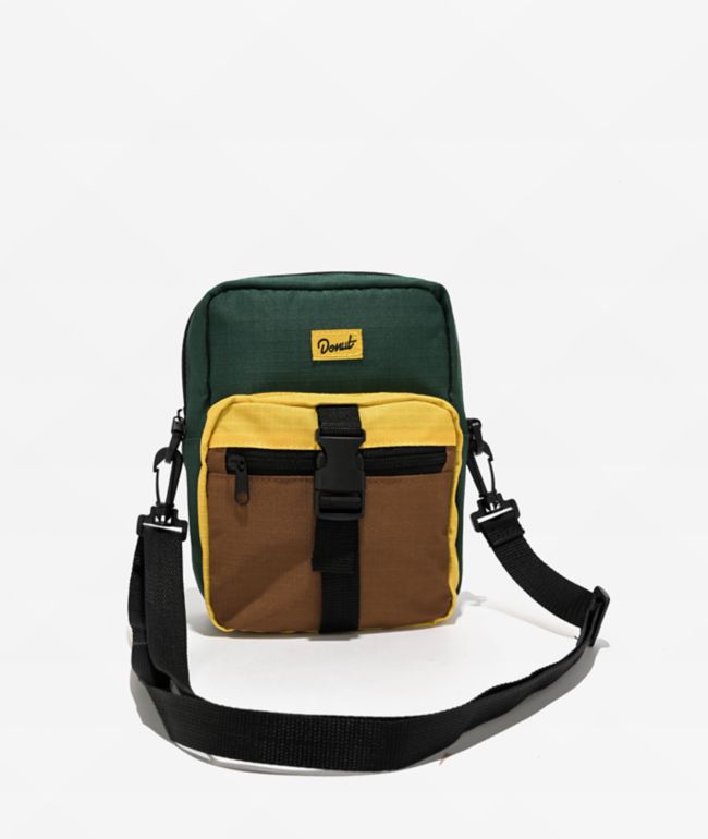 Donut Grey, Yellow & Brown Crossbody Bag - Donut