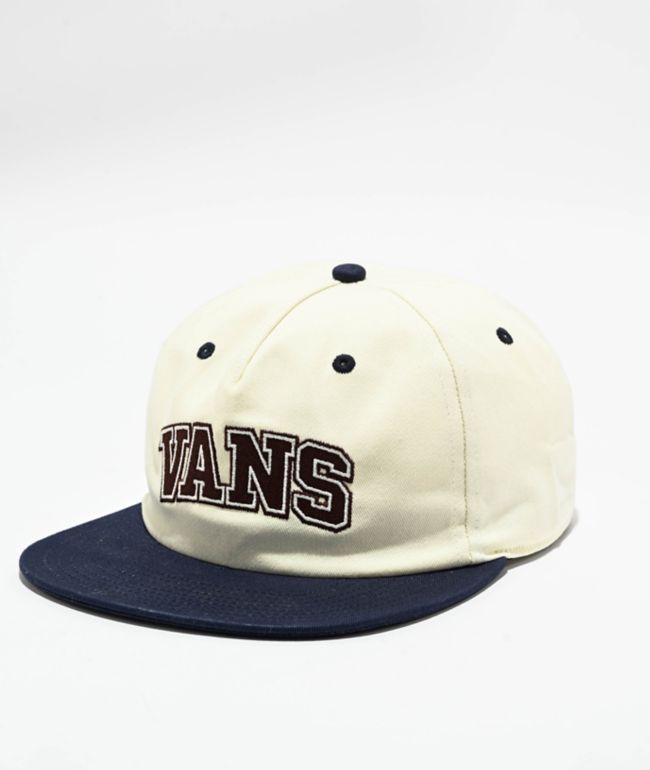 Vans 66 Structured Jockey White Snapback Hat Zumiez