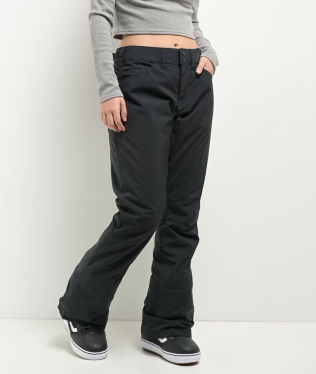 Roxy Women's Backyard True Black 10K Snowboard Pants 2025 - Roxy