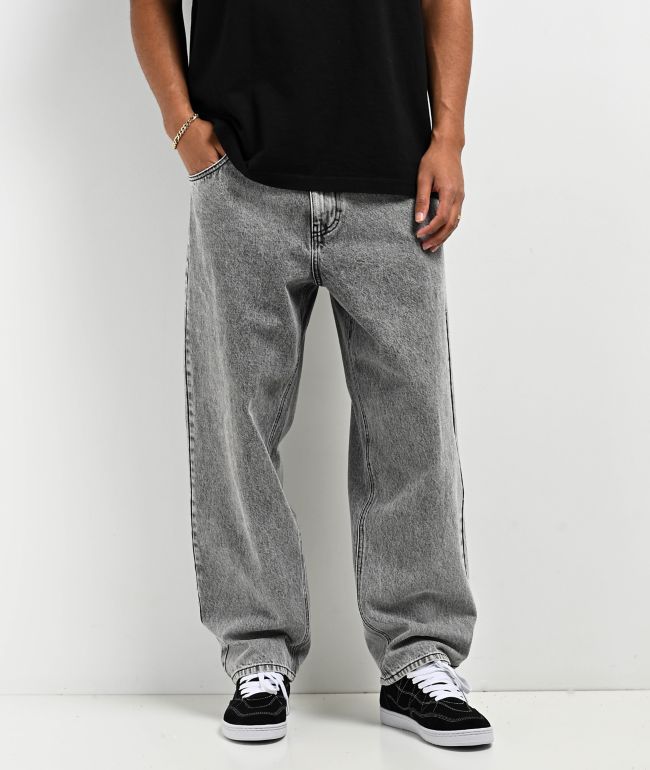 Empyre Ultra Loose Fit Scramble Grey Skate Jeans - Empyre