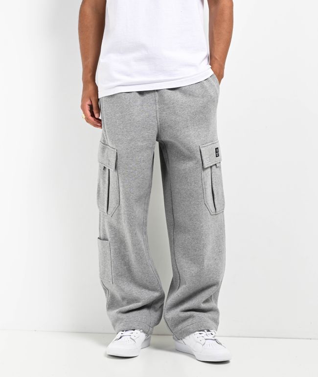 Ninth Hall Fundamentals Stash Grey Baggy Cargo Sweatpants - Ninth Hall Fundamentals