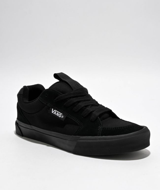 Vans Skate Chukka Low Black White Suede Skate Shoes Zumiez