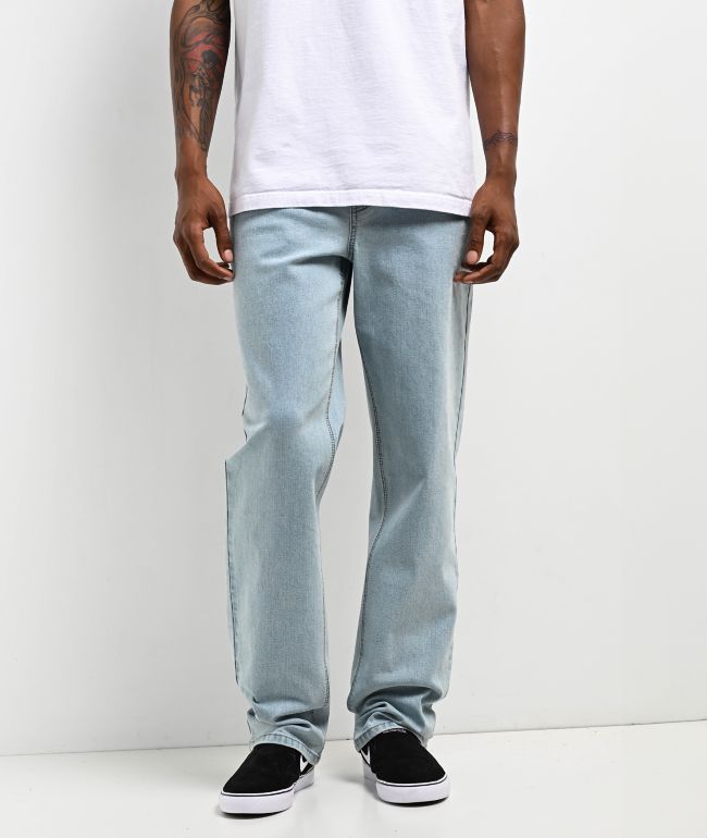 Freeworld Light Blue Wash Straight Leg Jeans - Freeworld