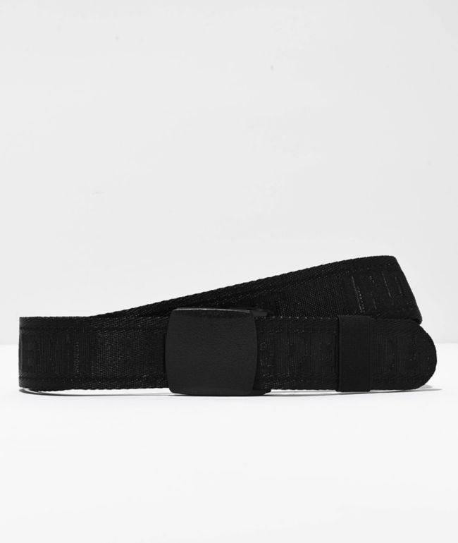 Independent Bar Repeat Black Web Belt  - Independent