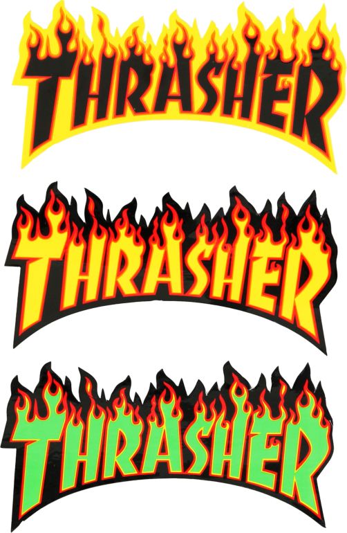 Thrasher Magazine Hat Cap Adult Black Snap Back Adjustable Godzilla Flame  Logo