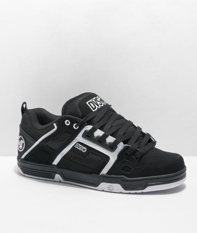 DVS Comanche Black & White Skate Shoes - DVS Shoes