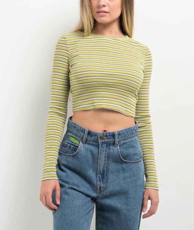 Zine Shiloh Sage Long Sleeve Crop T-Shirt - Zine
