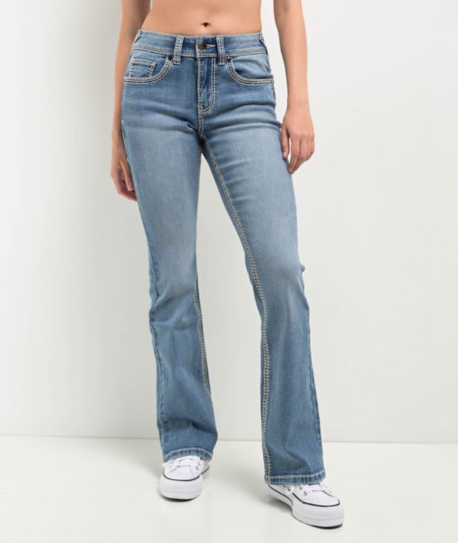 Ninth Hall Alyssia Sapphire Bootcut Denim Jeans - Ninth Hall