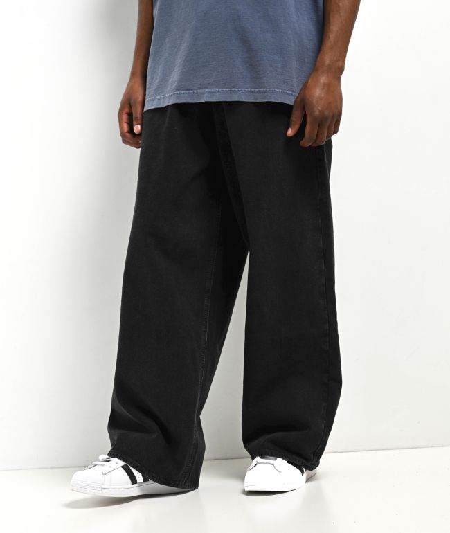 ★ DIAGONAL★ RELAXED WIDE DENIM PANTS black DA241PT10-1 DIAGONAL