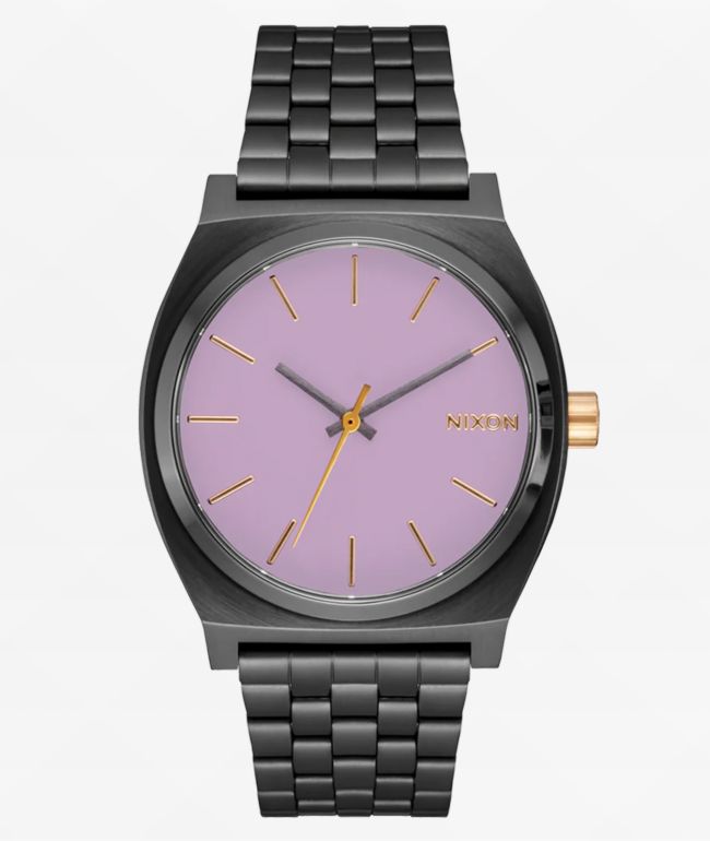 Nixon Medium Time Teller Gunmetal & Lavender Analog Watch - Nixon Watches