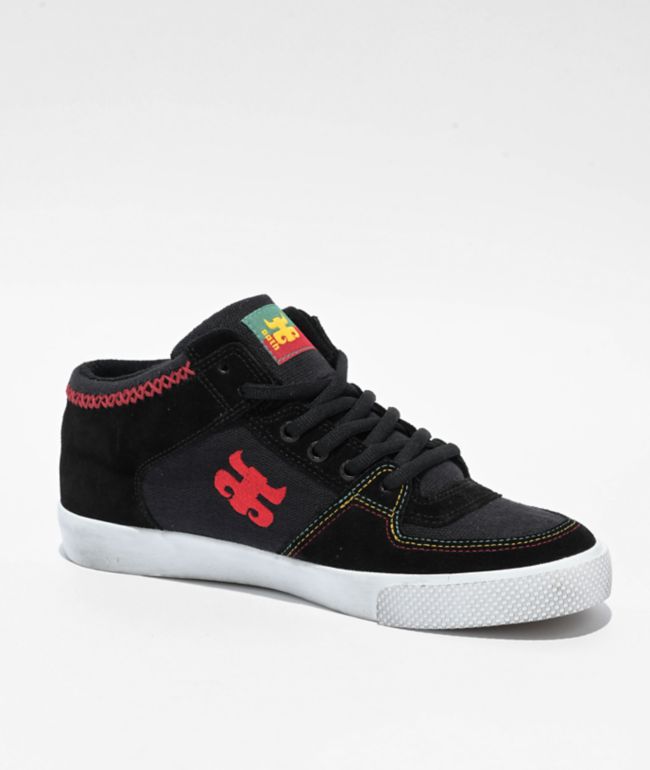 Ipath Reed Black & Rasta Skate Shoes - Ipath