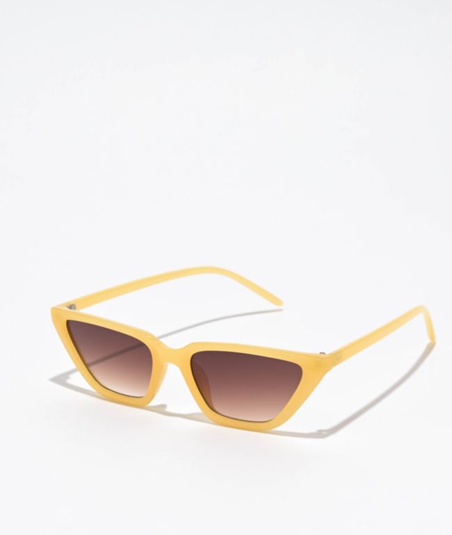 Pillow Yellow Cat Eye Sunglasses - I SEA