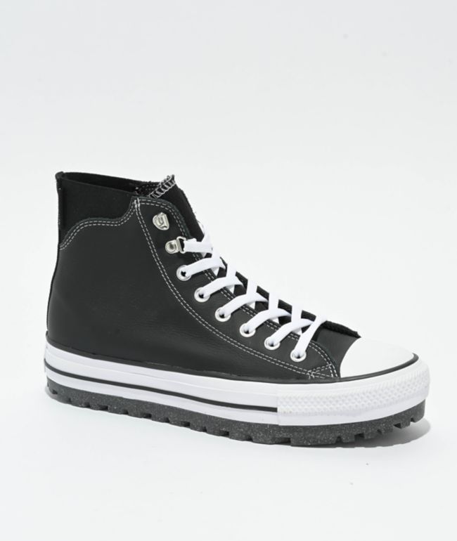 Converse Chuck Taylor All Star Hi City Trek Waterproof Black & White Boots - Converse