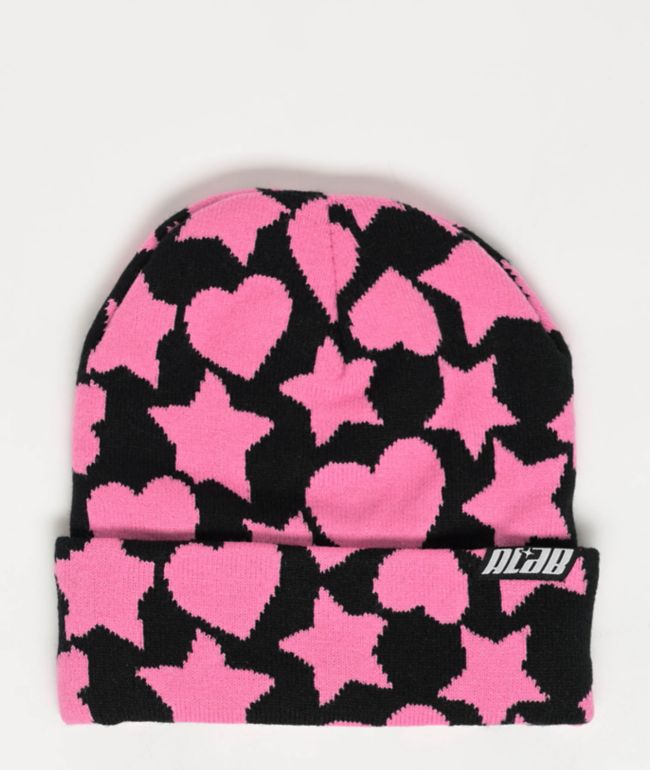 A.LAB Chamer Black & Pink Beanie - A.LAB