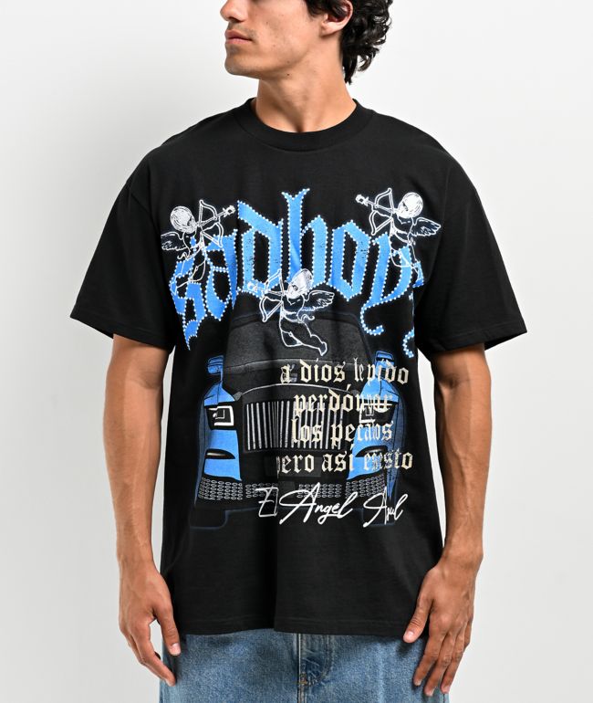 Cross Colours x Tupac Blossoms In Darkness Navy T-Shirt | Zumiez