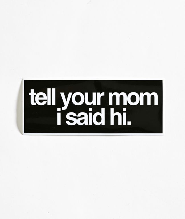 Lamebrain Friendly Mom Sticker - Lamebrain Skateboards