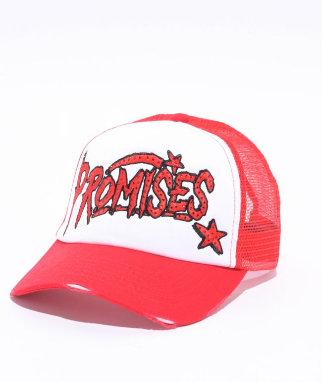 Broken Promises Diabolical Red Trucker Hat - Broken Promises