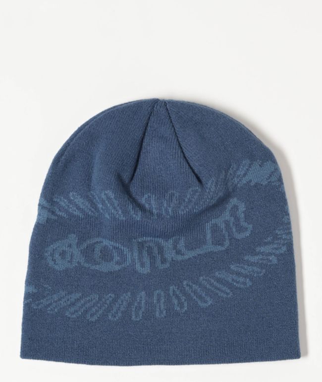 Donut Media Burst Navy Skully Beanie - Donut