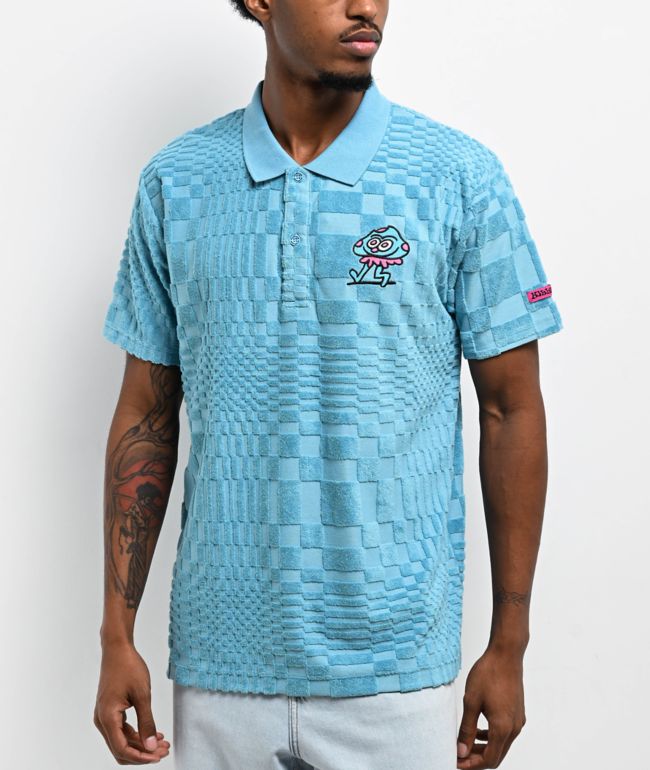 Killer Acid Scroom Blue Polo Shirt - Killer Acid