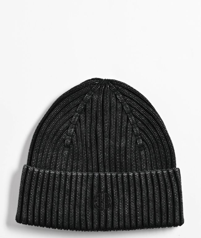 Ninth Hall Fundamentals Black Wash Beanie - Ninth Hall Fundamentals