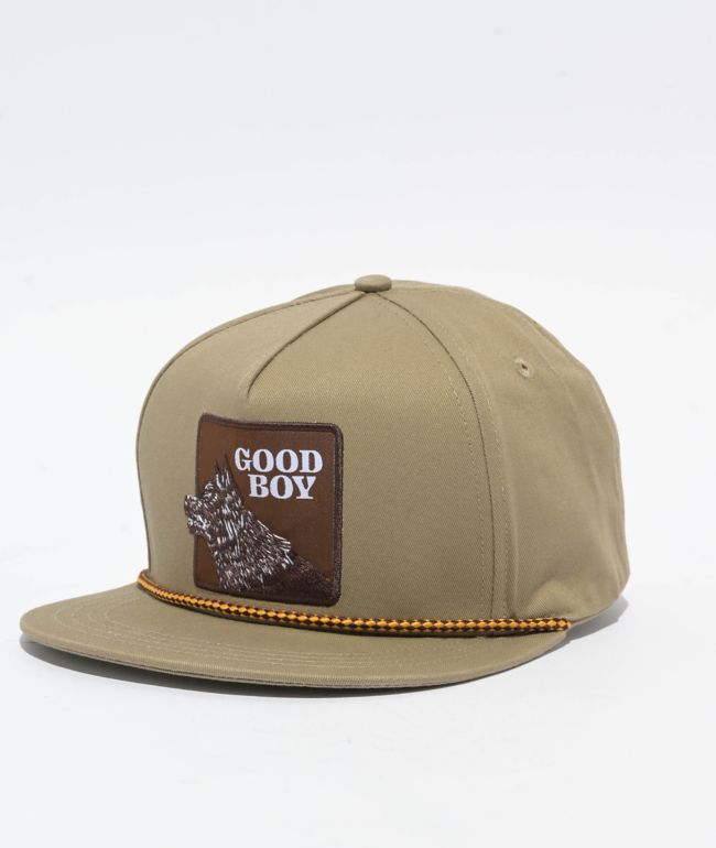 Dravus Good Boy High Profile Beige Snapback Hat - Dravus