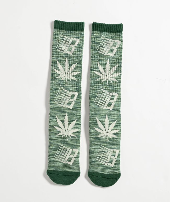 HUF x Bronze56K Plantlife Marled Sock Black O S