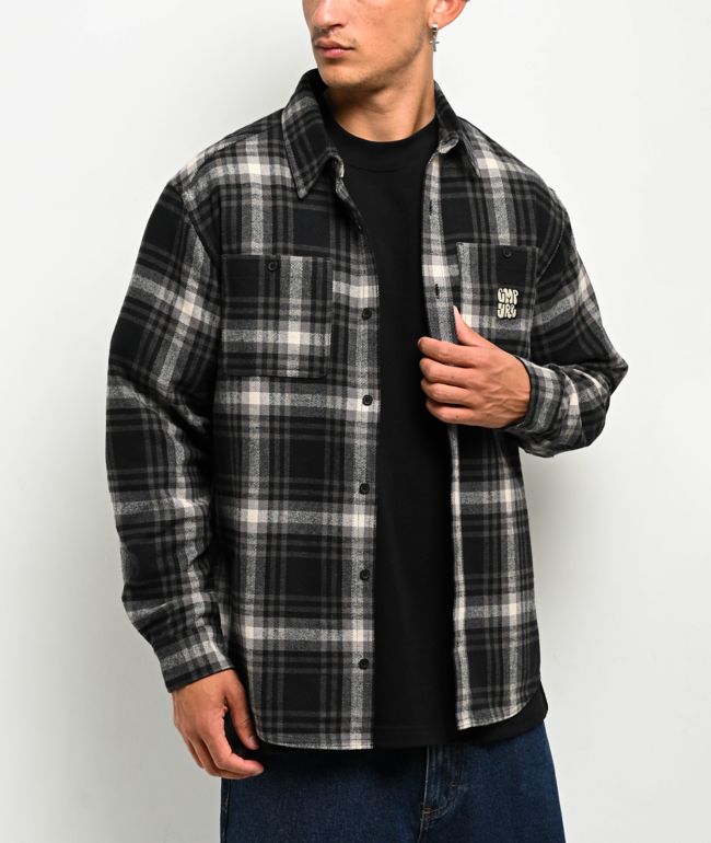 【SATIIIZ】Heron Oversized-Fit Checkered Shirt SATIIIZ】Heron Oversized-Fit Checkered Shirt