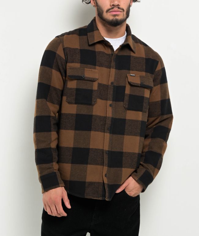 Dravus Essential Brown and Black Flannel Shirt - Dravus