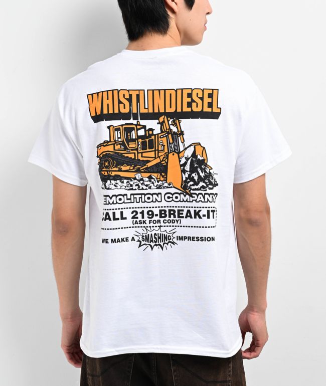 WhistlinDiesel Break It White T-Shirt - WhistlinDiesel