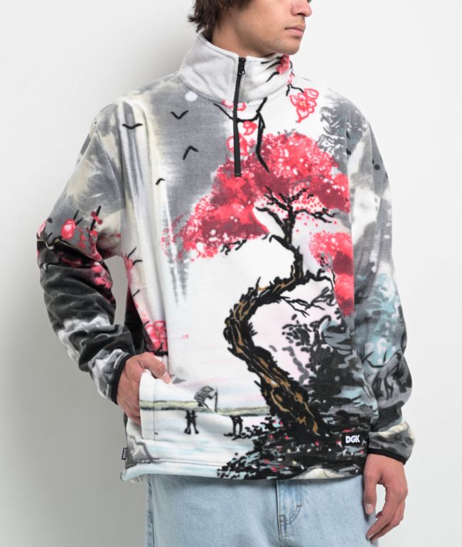 DGK Paradise Polar Fleece White Sherpa Jacket - DGK