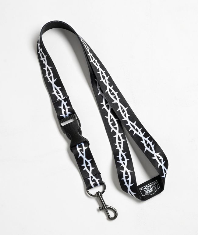 Lurking Class by Sketchy Tank Thorns Black Lanyard - Lurking Class by Sketchy Tank