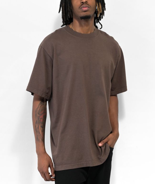 Shaka Wear Mocha Garment Dye Heavyweight T-Shirt - Shaka Wear