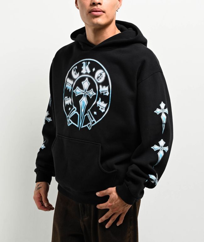 Brooklyn Projects Chromed Cross Black Wash T-Shirt | Zumiez