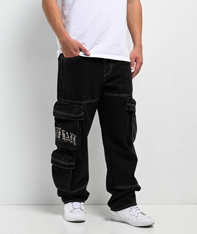 HAORUN Men Plus Size Cargo Trousers Outdoor Dance Pants