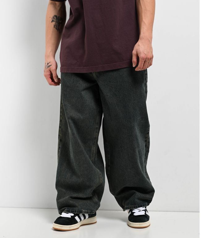 【KOOLOSET】Check Black Wide Denim KOOLOSET】Check Black Wide Denim