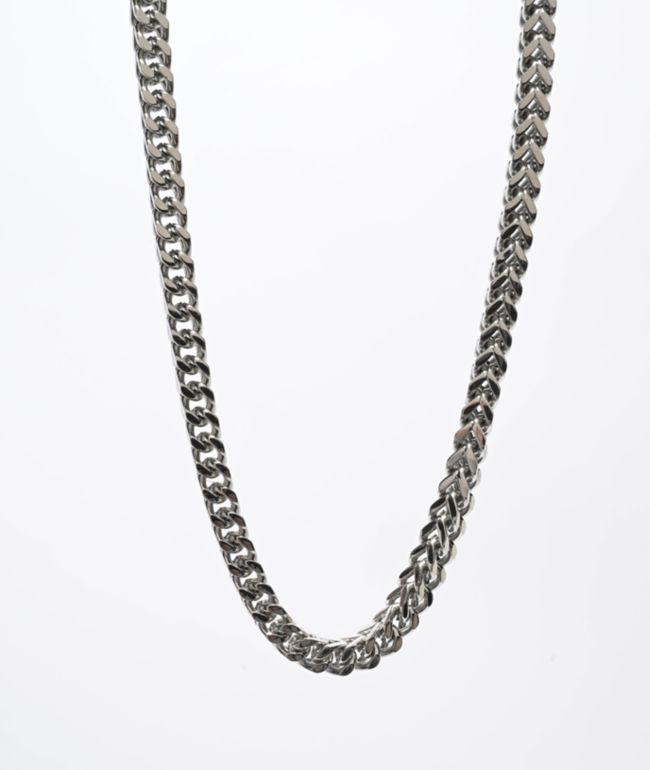 Half Hearted H Link 10mm Silver Chain Necklace | Zumiez
