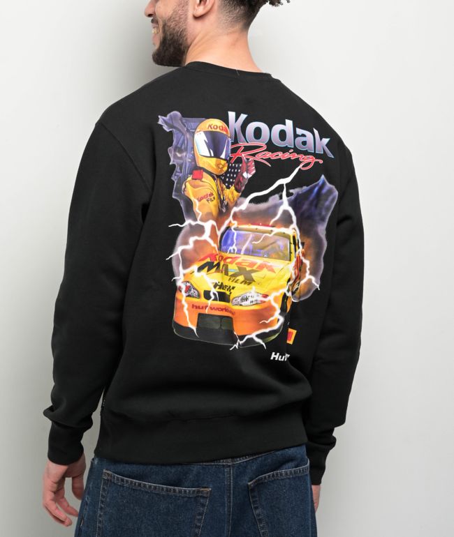 HUF x Kodak Ride The Lightning Black Crewneck Sweatshirt - HUF