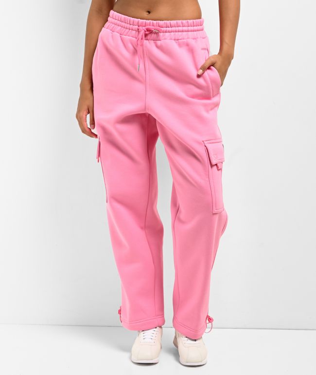 ★EXPIRED GIRL★ Veloa track pants pink EGPA2C002PK FB County Pink Velour Track Pants | Zumiez