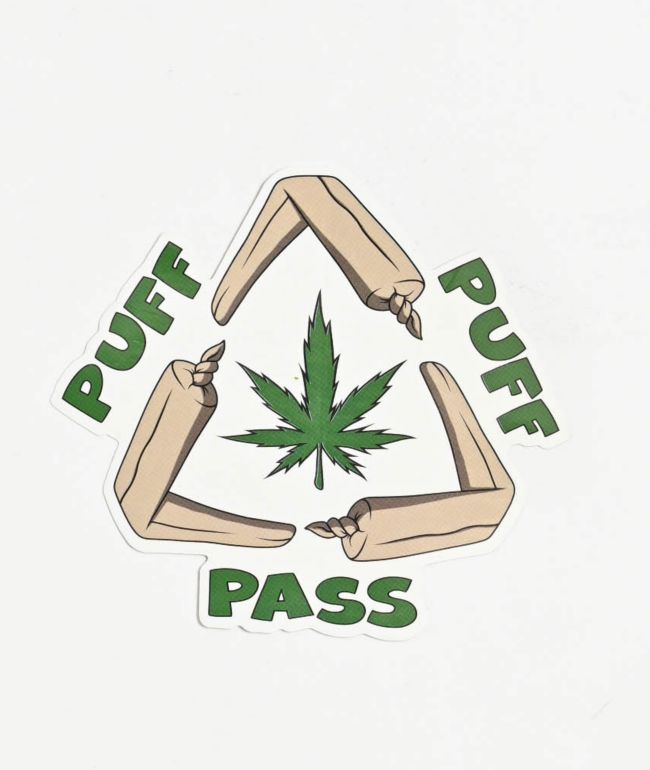 Petty Snacks Puff Puff Pass Sticker - Petty Snacks